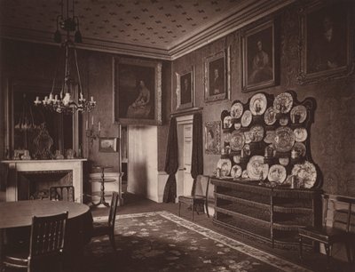 Holland House, Londyn: Jadalnia (zdjęcie czarno-białe) autorstwa English Photographer
