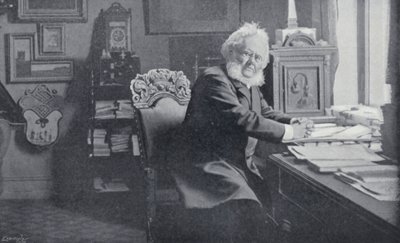 Ibsen w swoim gabinecie (zdjęcie czarno-białe) autorstwa English Photographer