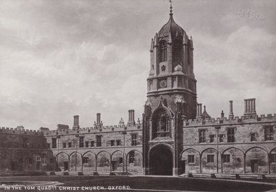 W Tom Quadrangle Christ Church w Oksfordzie autorstwa English Photographer