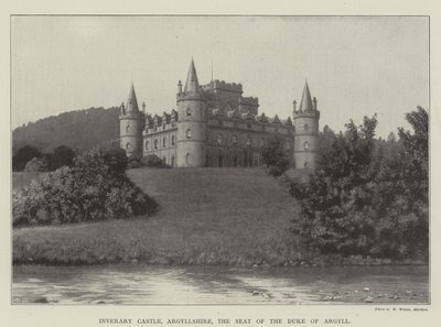 Zamek Inveraray, Argyllshire, siedziba księcia Argyll autorstwa English Photographer