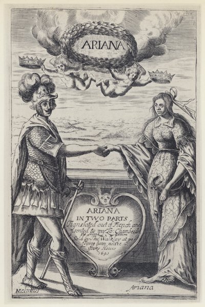 J Desmarets de Saint Sorlin, Ariana, J Haviland za T Walkley 1636 (zdjęcie czarno-białe) autorstwa English Photographer