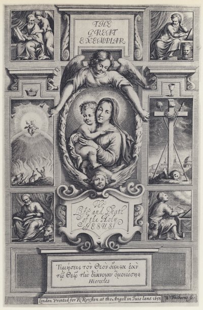 Jeremy Taylor, The Great Exemplar, J Flesher za R Royston 1653 (zdjęcie czarno-białe) autorstwa English Photographer