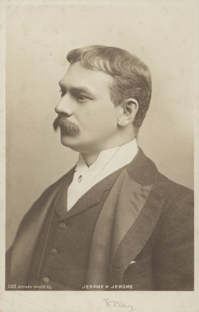 Jerome K Jerome (1859-1927), pisarz angielski autorstwa English Photographer
