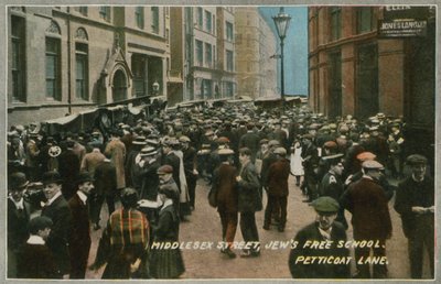 Jewish Free School, Middlesex Street, Petticoat Lane, Londyn autorstwa English Photographer