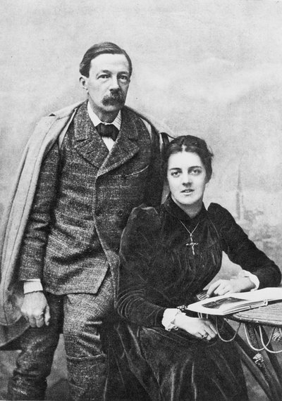 John Addington Symonds (1840-1993) i jego córka, 1891 autorstwa English Photographer