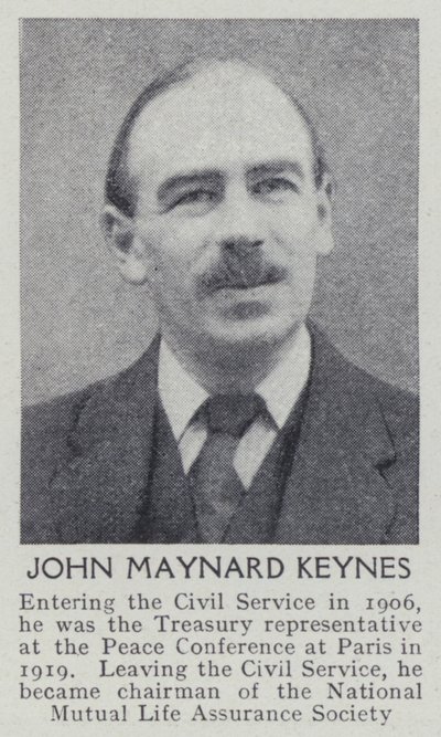 John Maynard Keynes (zdjęcie czarno-białe) autorstwa English Photographer