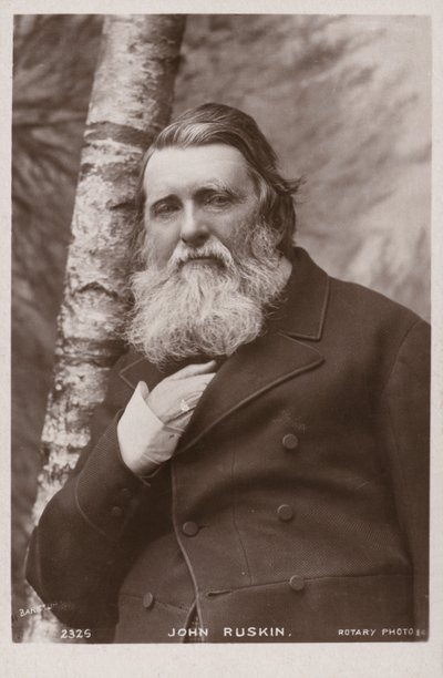 John Ruskin (1819-1900), angielski pisarz, krytyk sztuki, artysta i myśliciel społeczny autorstwa English Photographer