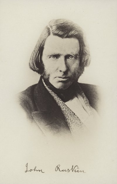 John Ruskin (1819-1900), angielski pisarz, krytyk sztuki, artysta i myśliciel społeczny autorstwa English Photographer