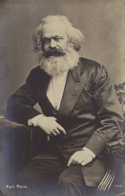 Karol Marks (1818-1883), niemiecki filozof, ekonomista, historyk i teoretyk polityki autorstwa English Photographer