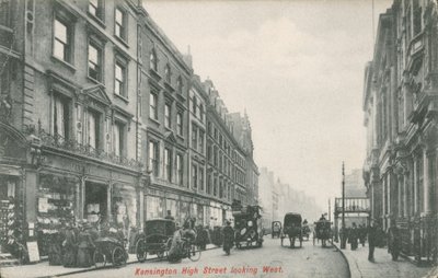 Kensington High Street patrząc na zachód autorstwa English Photographer