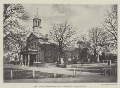 Kościół Kew, w którym księżniczka Maria z Cambridge wyszła za mąż w 1866 r. autorstwa English Photographer