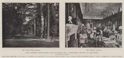 Król Edwards Zbliża się wizyta w Gopsall Hall w Atherstone, siedzibie Lorda Howe autorstwa English Photographer
