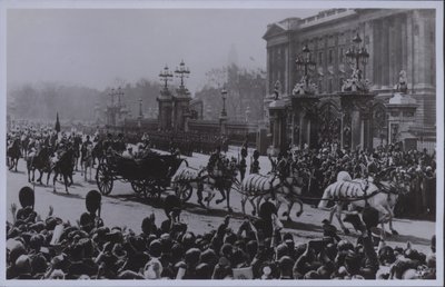 Jubileusz króla Jerzego i królowej Marii (zdjęcie czarno-białe) autorstwa English Photographer