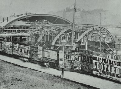 Stacja Kings Cross: prace budowlane w toku, 1862 autorstwa English Photographer