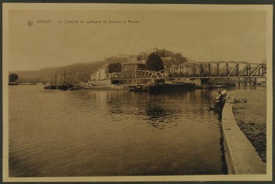 Cytadela i zbieg Sambre i Mozy, Namur, ok. 1914 autorstwa English Photographer