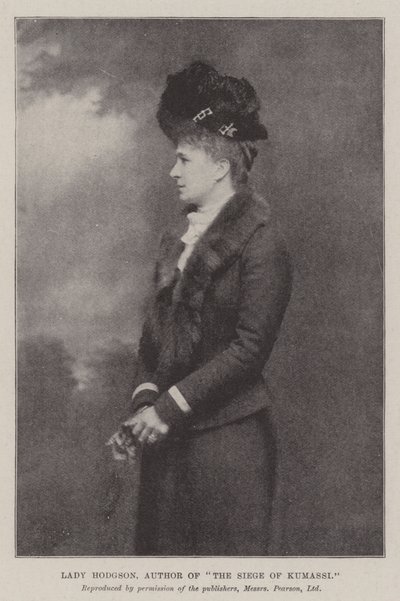 Lady Hodgson, autorka Oblężenia Kumassi autorstwa English Photographer