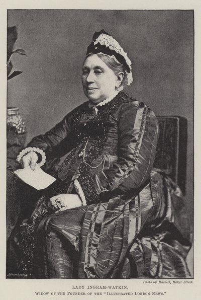 Lady Ingram-Watkin, wdowa po założycielu Illustrated London News autorstwa English Photographer