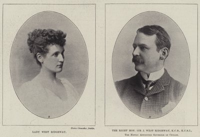 Lady West Ridgeway i szanowny sir Joseph West Ridgeway autorstwa English Photographer
