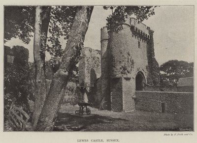 Zamek Lewes, Sussex autorstwa English Photographer