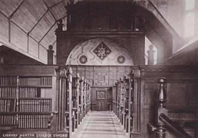 Biblioteka Merton College Oksford autorstwa English Photographer