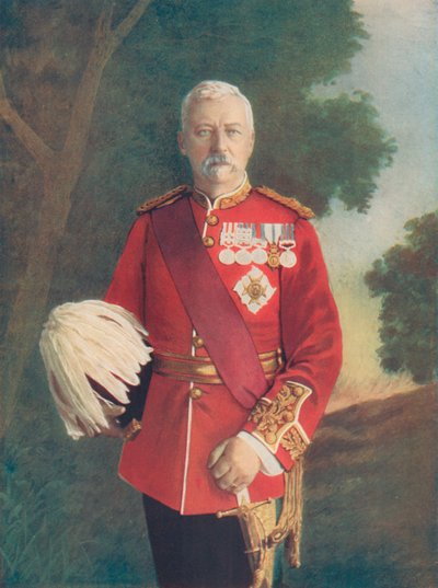 Generał porucznik Sir RC Low. Dowództwo Bombaju Army autorstwa English Photographer