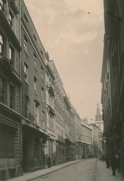 Lombard Street, Londyn; fotografia; z czerwca 1885 r. autorstwa English Photographer