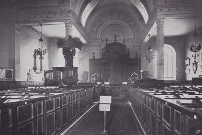 Londyńskie kościoły miejskie: St Mary-at-Hill (zdjęcie czarno-białe) autorstwa English Photographer