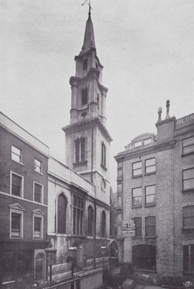 Londyńskie kościoły miejskie: St Vedast (zdjęcie czarno-białe) autorstwa English Photographer