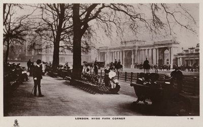 Londyn, Hyde Park Corner autorstwa English Photographer