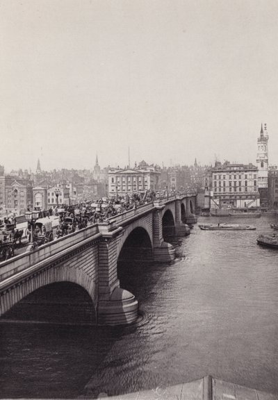 Londyn: London Bridge (zdjęcie czarno-białe) autorstwa English Photographer