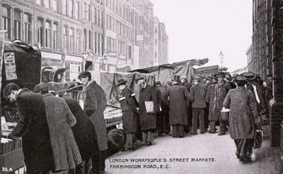 Londyńskie targi uliczne dla ludzi pracy autorstwa English Photographer