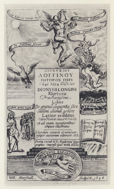 Longinus, GT jak G Webb, Oxford 1636 (zdjęcie czarno-białe) autorstwa English Photographer