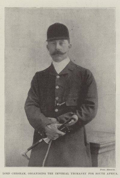 Lord Chesham, organizujący Imperial Yeomanry dla Republiki Południowej Afryki autorstwa English Photographer