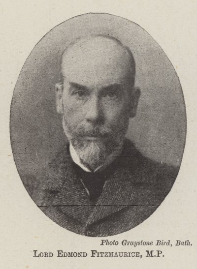 Lord Edmond Fitzmaurice, członek parlamentu autorstwa English Photographer