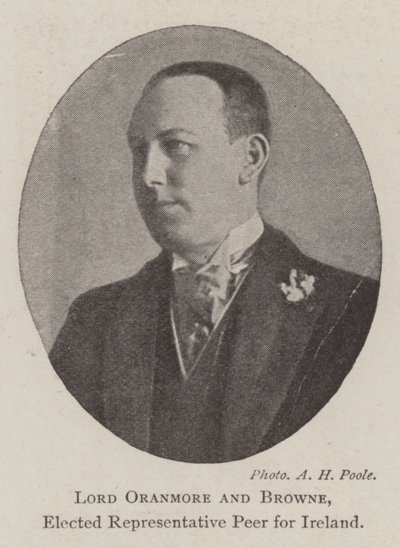Lord Oranmore i Browne, wybrany przedstawiciel Peer na Irlandię autorstwa English Photographer