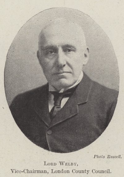 Lord Welby, wiceprzewodniczący Rady Hrabstwa Londynu autorstwa English Photographer