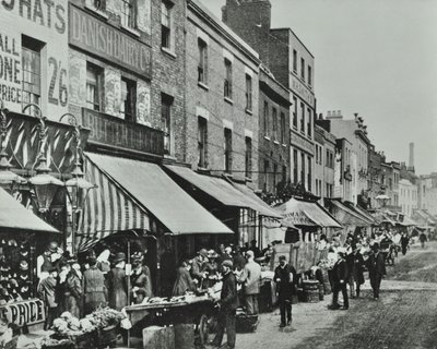Lower Marsh: patrząc na wschód, 1896 autorstwa English Photographer
