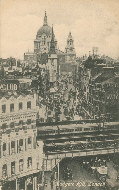 Ludgate Hill, Londyn autorstwa English Photographer