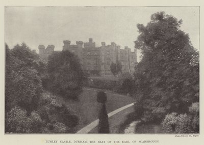 Zamek Lumley, Durham, siedziba hrabiego Scarbrough autorstwa English Photographer