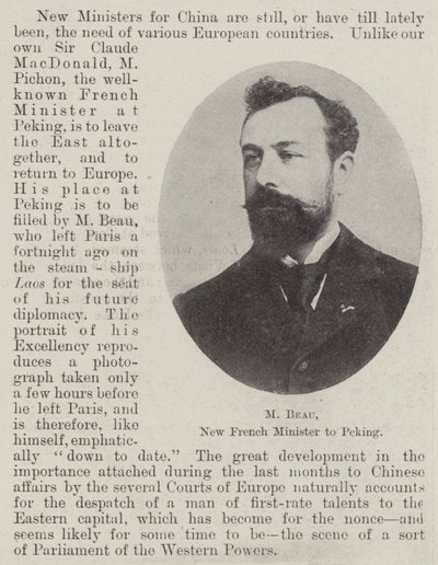 M Beau, nowy francuski minister w Pekinie autorstwa English Photographer
