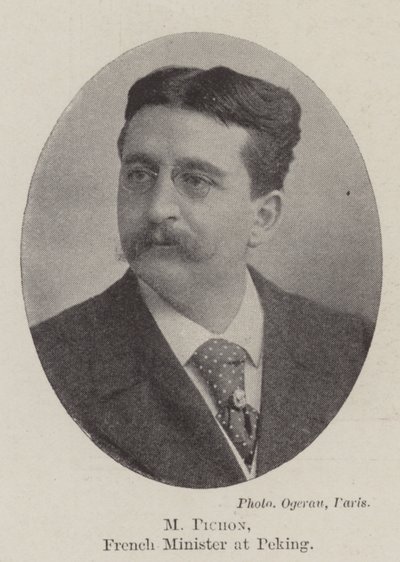 M Pichon, francuski minister w Pekinie autorstwa English Photographer