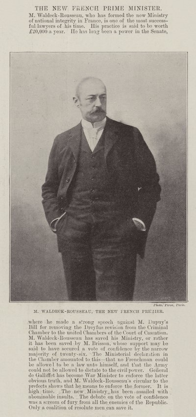 M Waldeck-Rousseau, nowy premier Francji autorstwa English Photographer