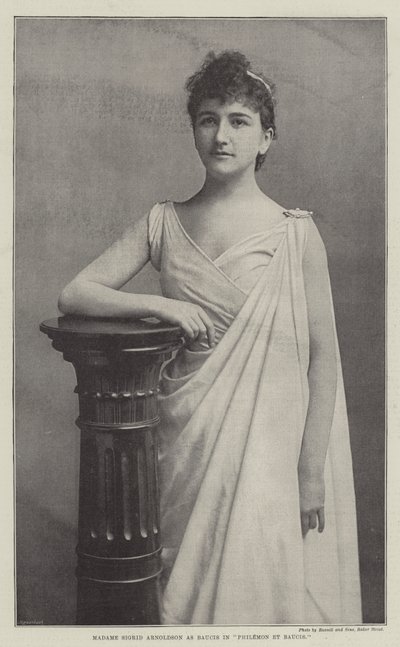 Madame Sigrid Arnoldson jako Baucis w Philemon et Baucis autorstwa English Photographer