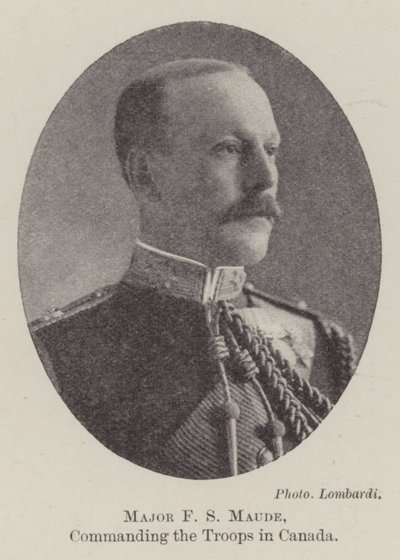 Major F S Maude, dowodzący oddziałami w Kanadzie autorstwa English Photographer