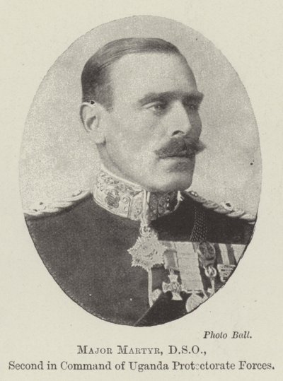 Major Martyr, DSO, zastępca dowódcy Sił Protektoratu Ugandy autorstwa English Photographer