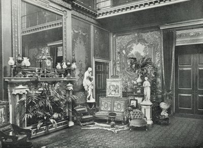 Marlborough House, hol wejściowy (zdjęcie czarno-białe) autorstwa English Photographer