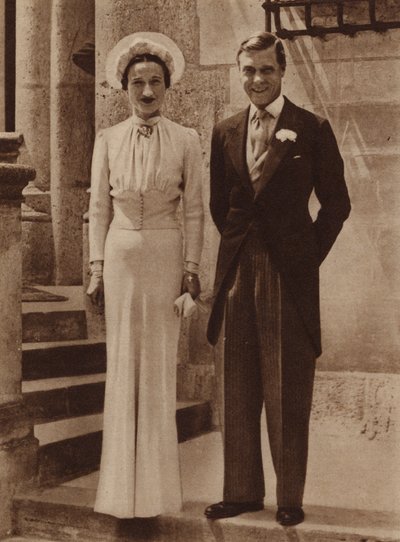 Ślub księcia Windsoru z panią Simpson w Chateau de Cande, Monts, 3 czerwca 1937 autorstwa English Photographer