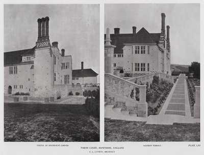 Marsh Court, Hampshire, Anglia (zdjęcie czarno-białe) autorstwa English Photographer