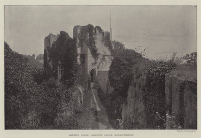 Wieża Martins, zamek Chepstow, Monmouthshire autorstwa English Photographer