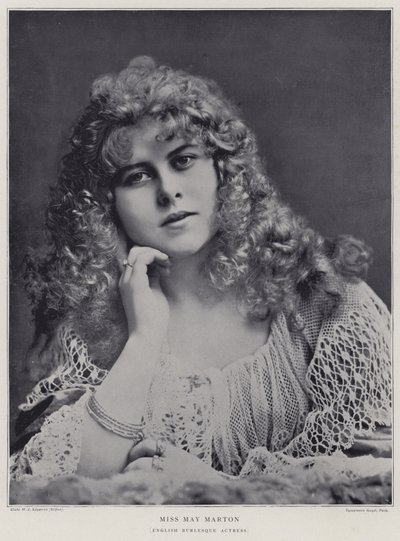 May Marton, angielska aktorka burleski autorstwa English Photographer